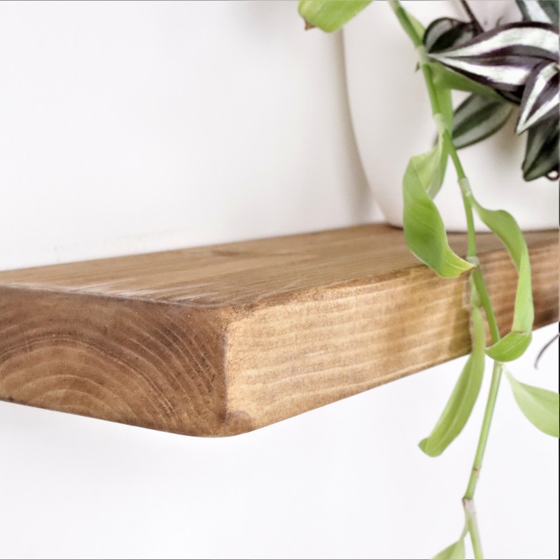 Flat Floating Shelf 6x1.5 – Minimalist wooden shelf for stylish storage.