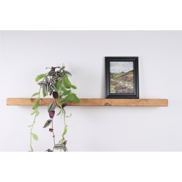 Flat Floating Shelf 6x1.5 – Minimalist wooden shelf for stylish storage.