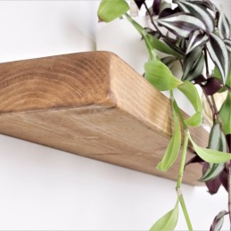 Flat Floating Shelf 6x2 – Minimalist wooden floating shelf for modern interiors.