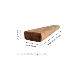 Round Chunky Floating Shelf 6x3 – Handmade rustic wooden floating shelf with a natural wax finish