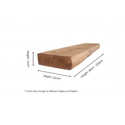 Round Chunky Floating Shelf 9x3 – Handmade rustic wooden floating shelf with a durable wax finish.