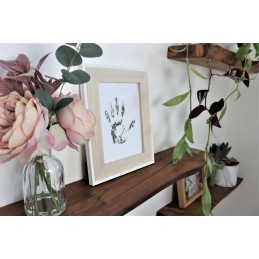 Live Edge Floating Shelf 6x2 – Handmade wooden floating shelf with a live edge, crafted in the UK