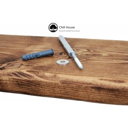 Flat Floating Shelf 12x2 – Handmade rustic wooden floating shelf with a durable wax finish, crafted in the UK