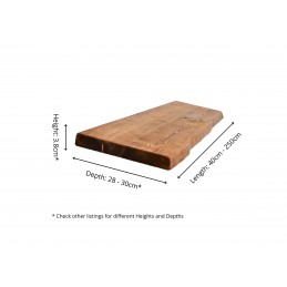 Live Edge Floating Shelf 12x2 – Handmade rustic wooden floating shelf with a natural live edge design, crafted in the UK